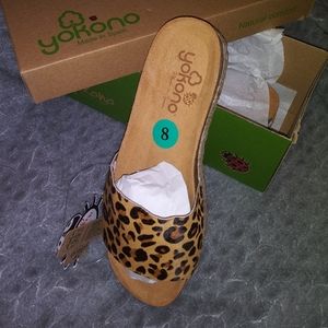 NIB Leopard Print Sandal